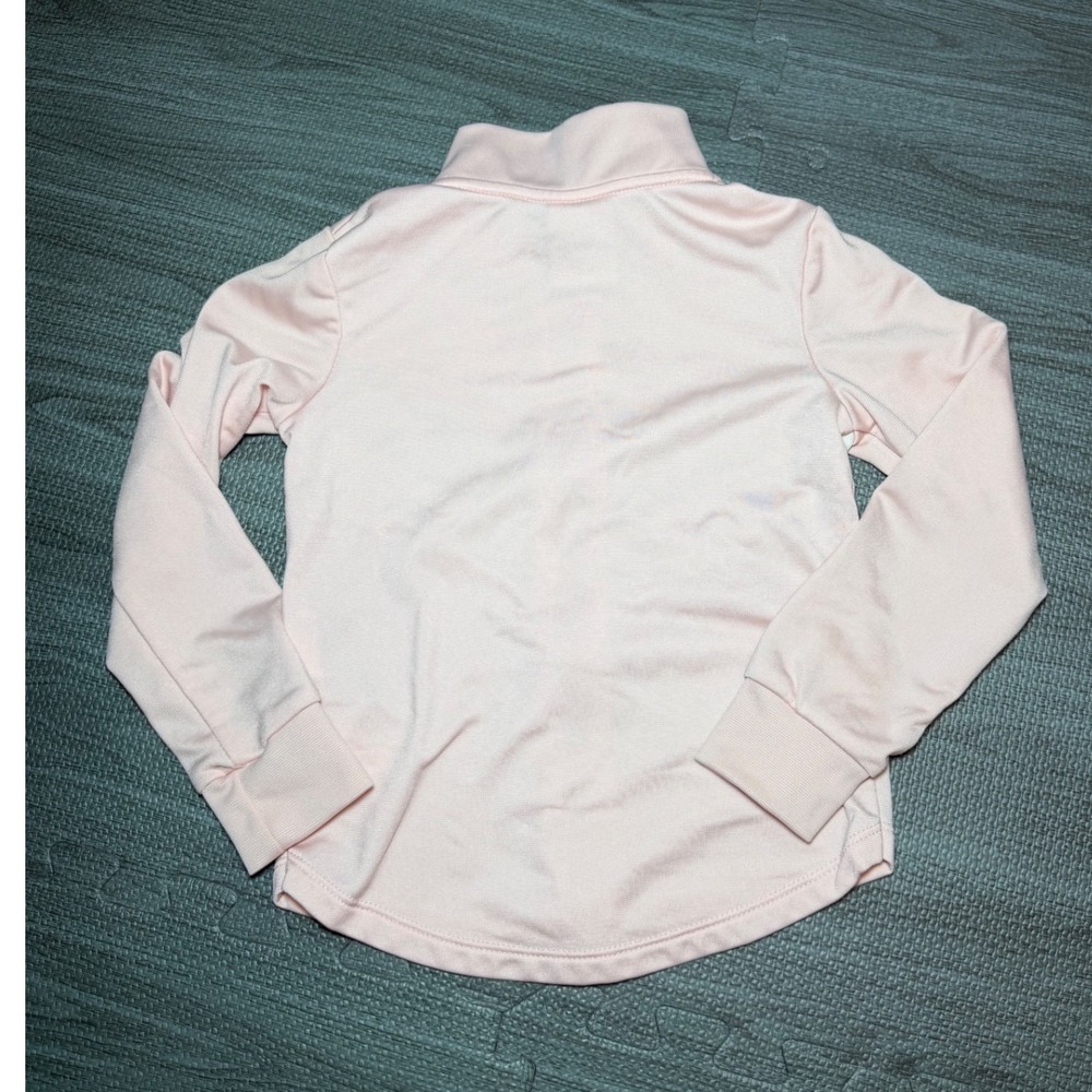 Nike Girls Pink Leopard Chevron Full Zip Track Jacket Size 4 XS - Picture 2 of 4